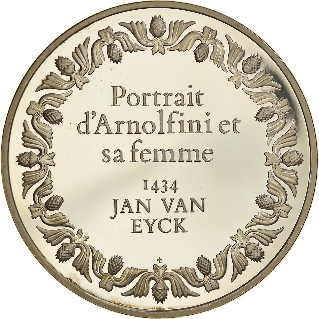 Frankrijk, Medaille, French Fifth Republic, Portrait d'Arnolfini, Jan Eyck, Arts