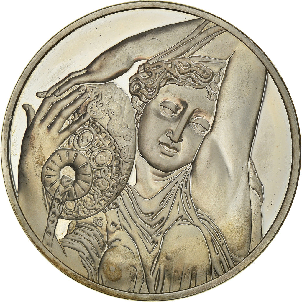 Francia, medalla, French Fifth Republic, Peinture, Nymphe Détail de la Fontaine