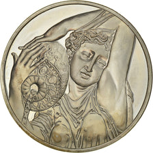 Francia, medalla, French Fifth Republic, Peinture, Nymphe Détail de la Fontaine