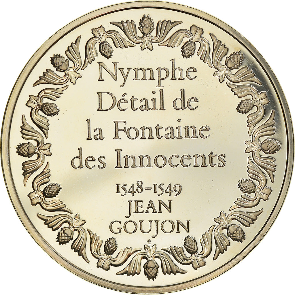 Francia, medalla, French Fifth Republic, Peinture, Nymphe Détail de la Fontaine