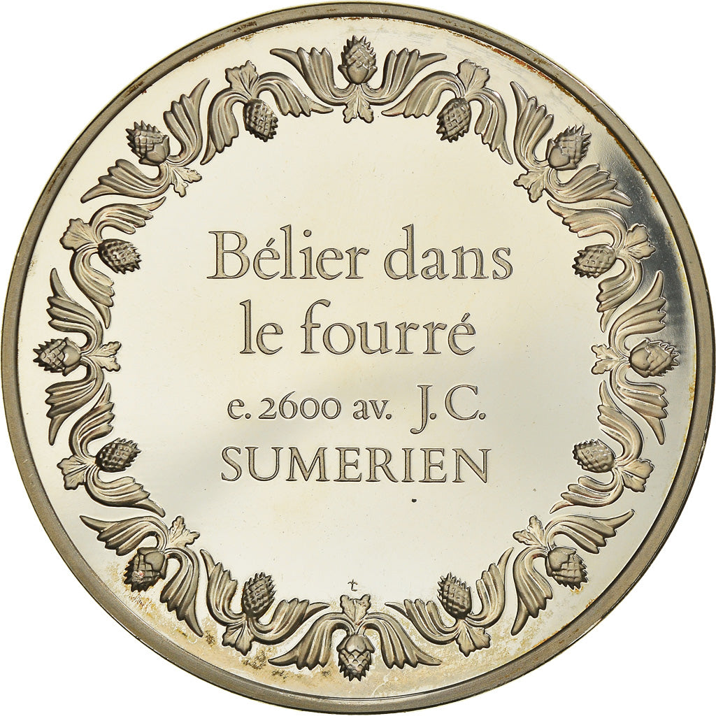 Frankreich, Medaille, French Fifth Republic, Bélier dans le fourré -