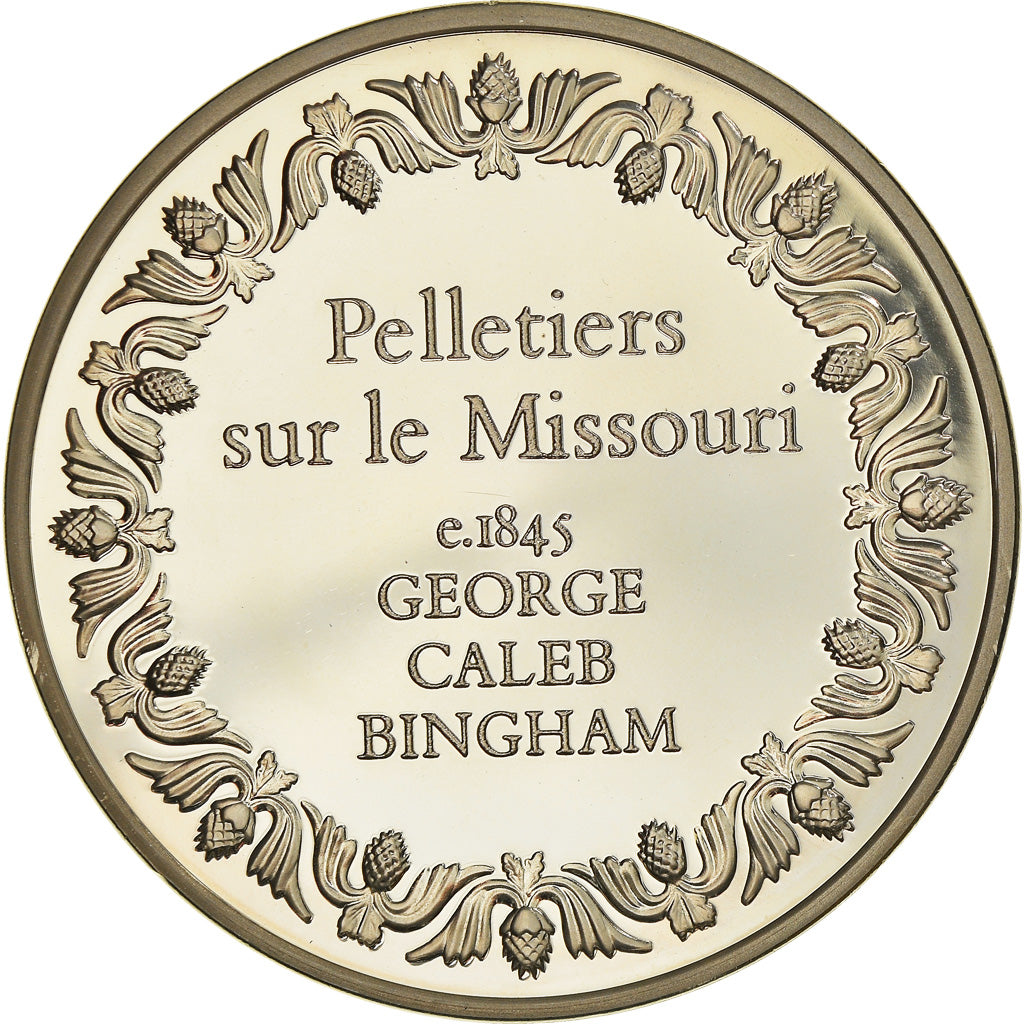 Frankreich, Medaille, French Fifth Republic, Pelletiers sur le Missouri, George
