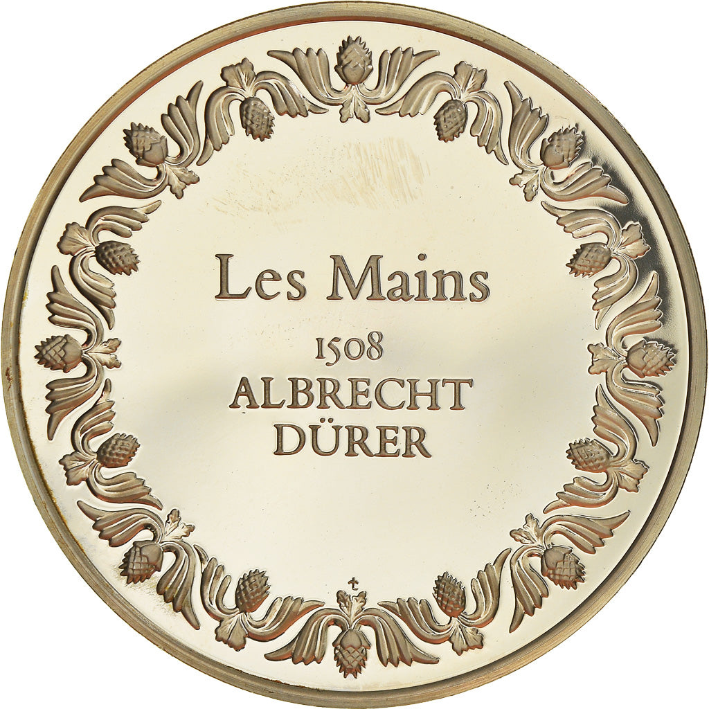 Francia, medalla, French Fifth Republic, Peinture, Les Mains, Albrecht Dürer