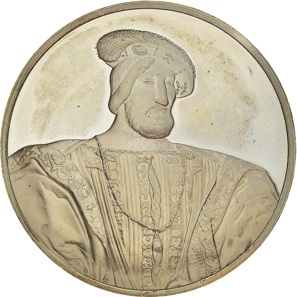 France, Medal, French Fifth Republic, Portrait de François Ier, Jean Clouet
