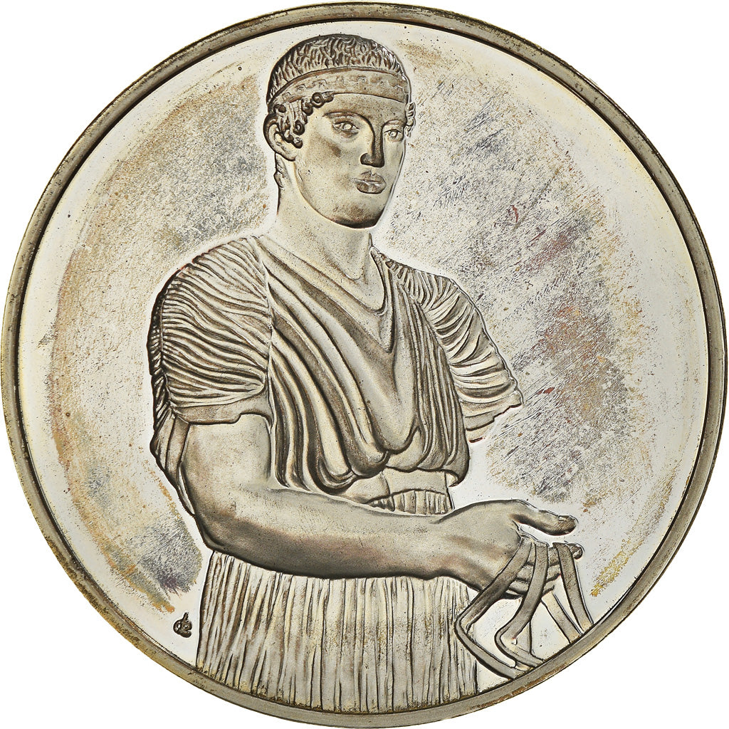 Frankreich, Medaille, French Fifth Republic, Peinture, L'Aurige de Delphes