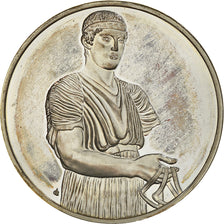 Frankreich, Medaille, French Fifth Republic, Peinture, L'Aurige de Delphes