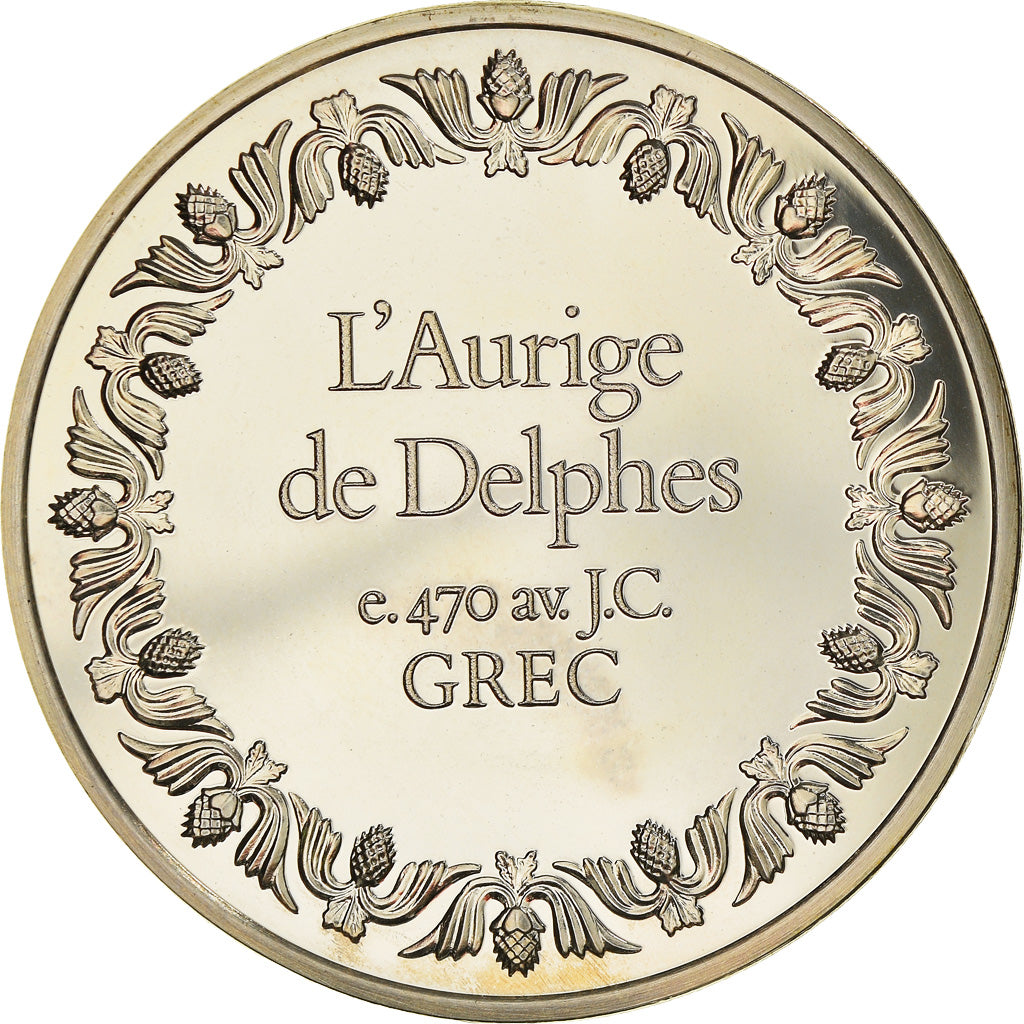 Frankreich, Medaille, French Fifth Republic, Peinture, L'Aurige de Delphes