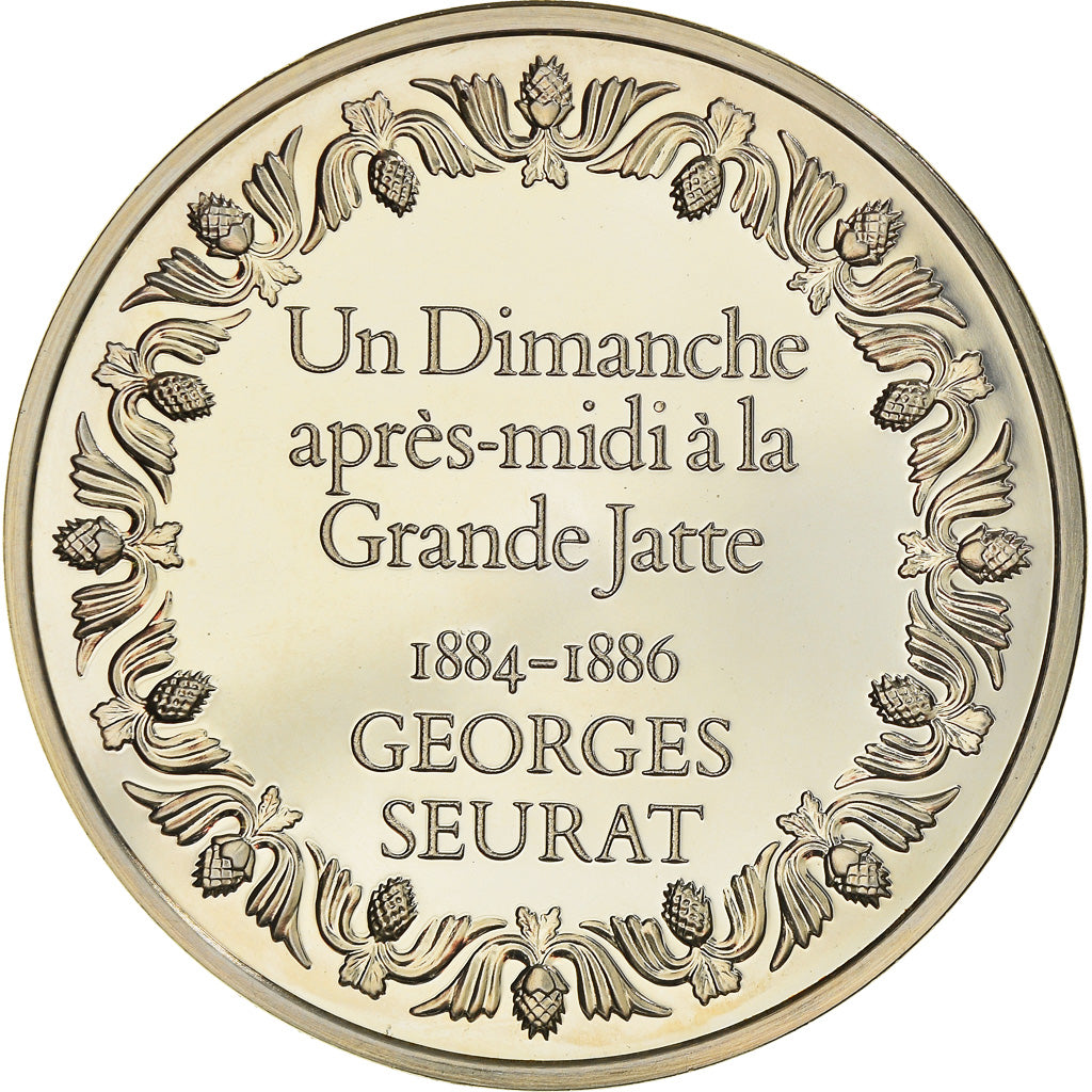 Francia, medaglia, French Fifth Republic, Peinture, Un Dimanche Après-Midi à