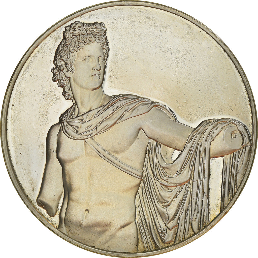 France, Médaille, French Fifth Republic, Peinture, L'Apollon du Belvédère