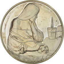 Frankreich, Medaille, French Fifth Republic, La Veilleuse, Georges de la Tour