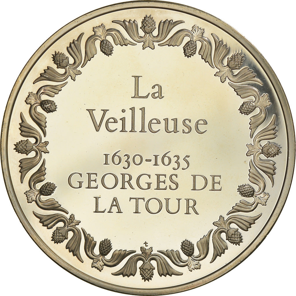 Frankreich, Medaille, French Fifth Republic, La Veilleuse, Georges de la Tour