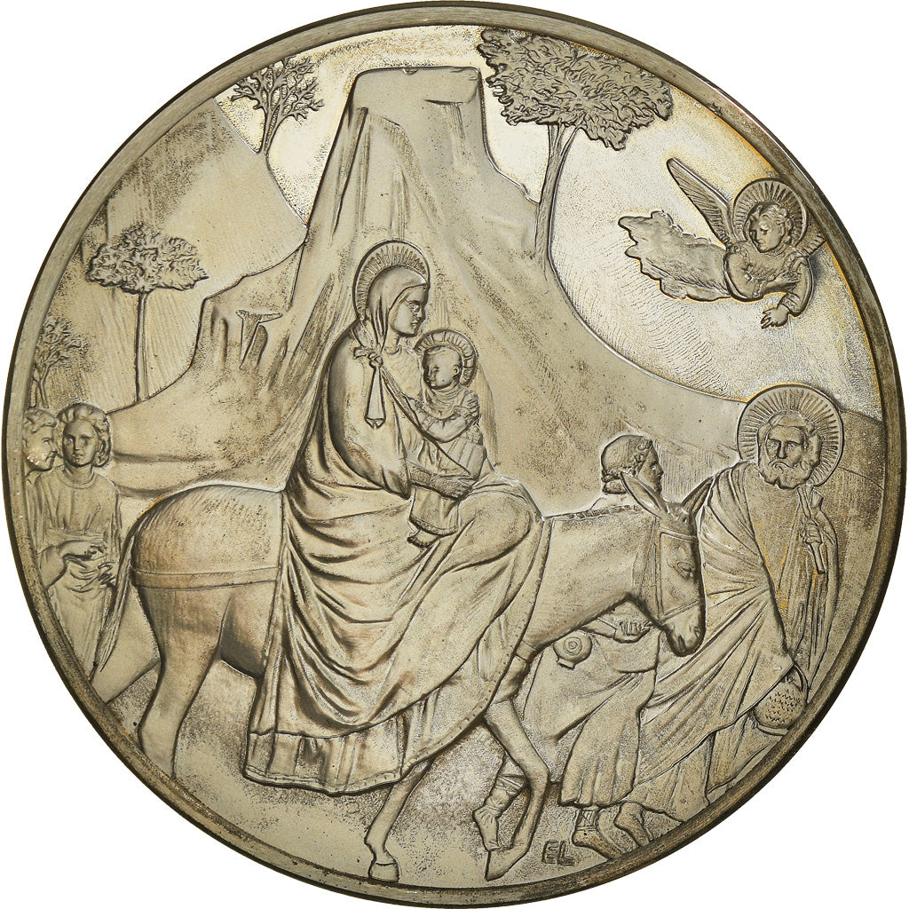 Frankreich, Medaille, French Fifth Republic, Peinture, La fuite en Egypte
