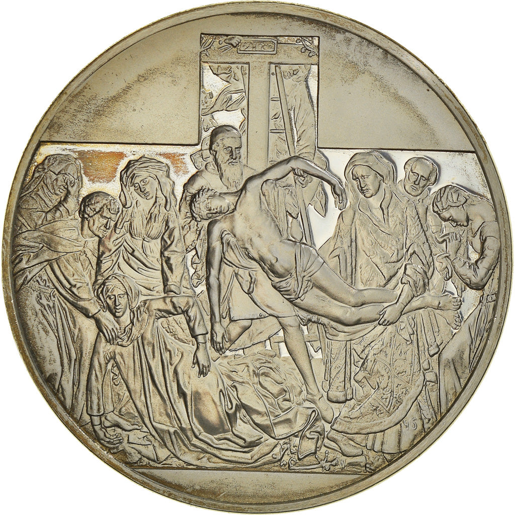 Frankrijk, Medaille, French Fifth Republic, Peinture, Descente de Croix, Van Der