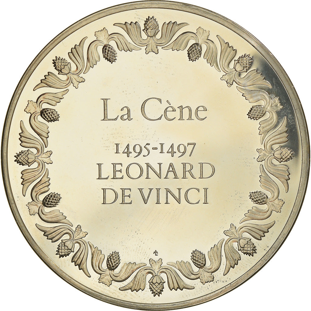 Francja, Medal, Piąta Republika Francuska, Léonard de Vinci - La Cène, Sztuka
