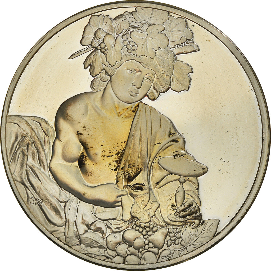 Frankreich, Medaille, French Fifth Republic, Peinture, Bacchus, Le Caravage