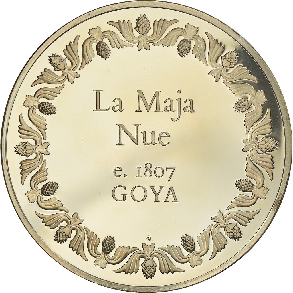 Francia, medaglia, French Fifth Republic, La Maja Nue - Goya, Arts & Culture