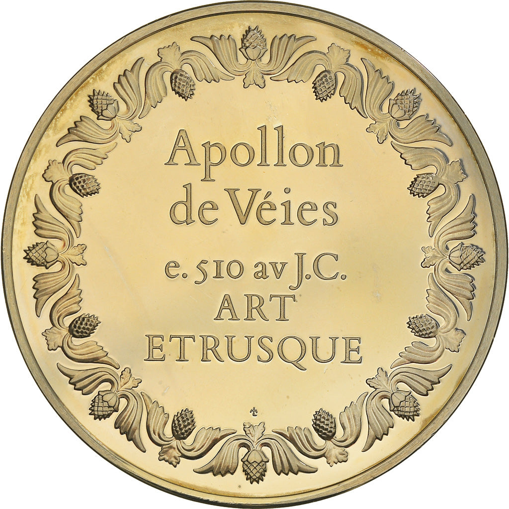 Francia, medaglia, French Fifth Republic, Apollon de Véies, Art Etrusque, Arts