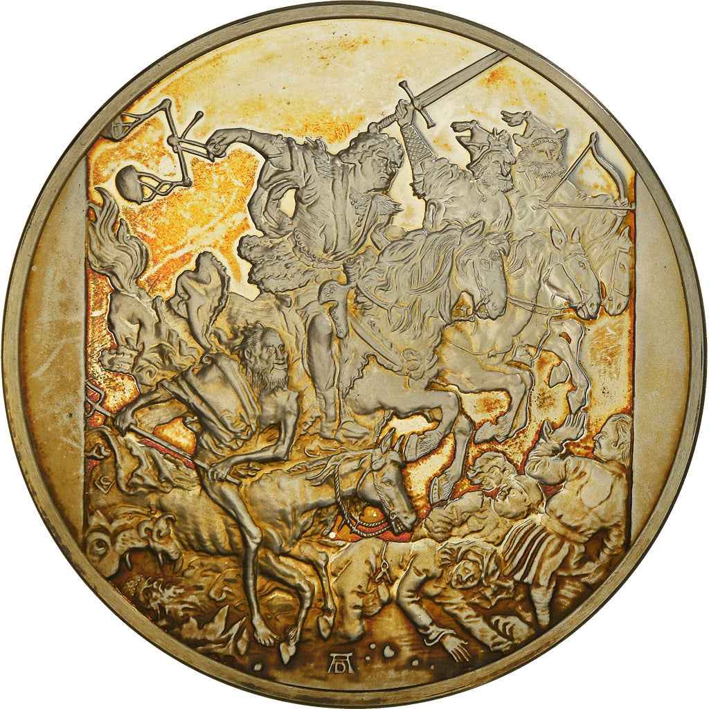 Francia, medalla, French Fifth Republic, Peinture, Les Cavaliers de