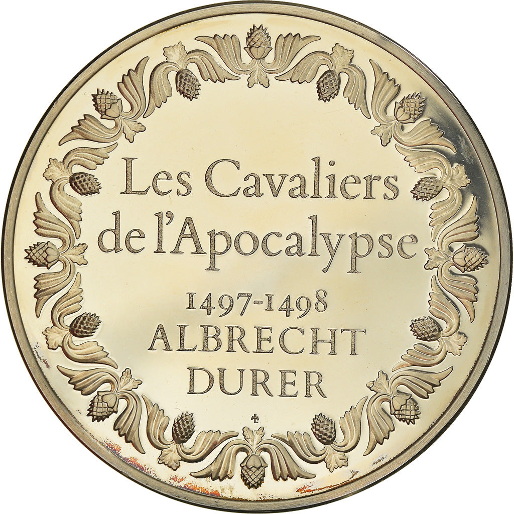 Francia, medalla, French Fifth Republic, Peinture, Les Cavaliers de