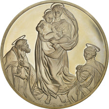 Francia, medaglia, French Fifth Republic, La Madone Sixtine - Raphael, Arts &