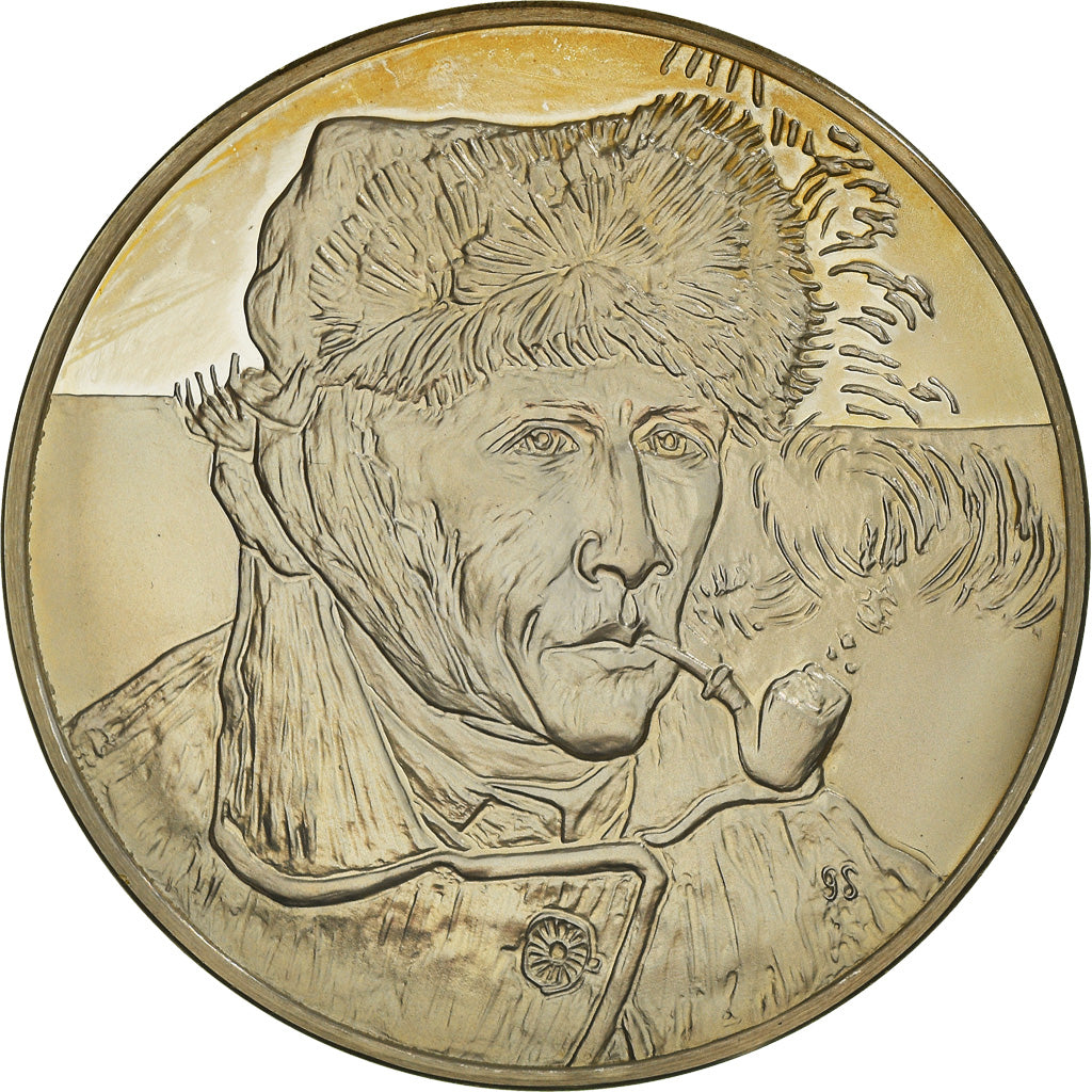 Francja, Medal, Piąta Republika Francuska, Autoportrait, Vincent Van Gogh