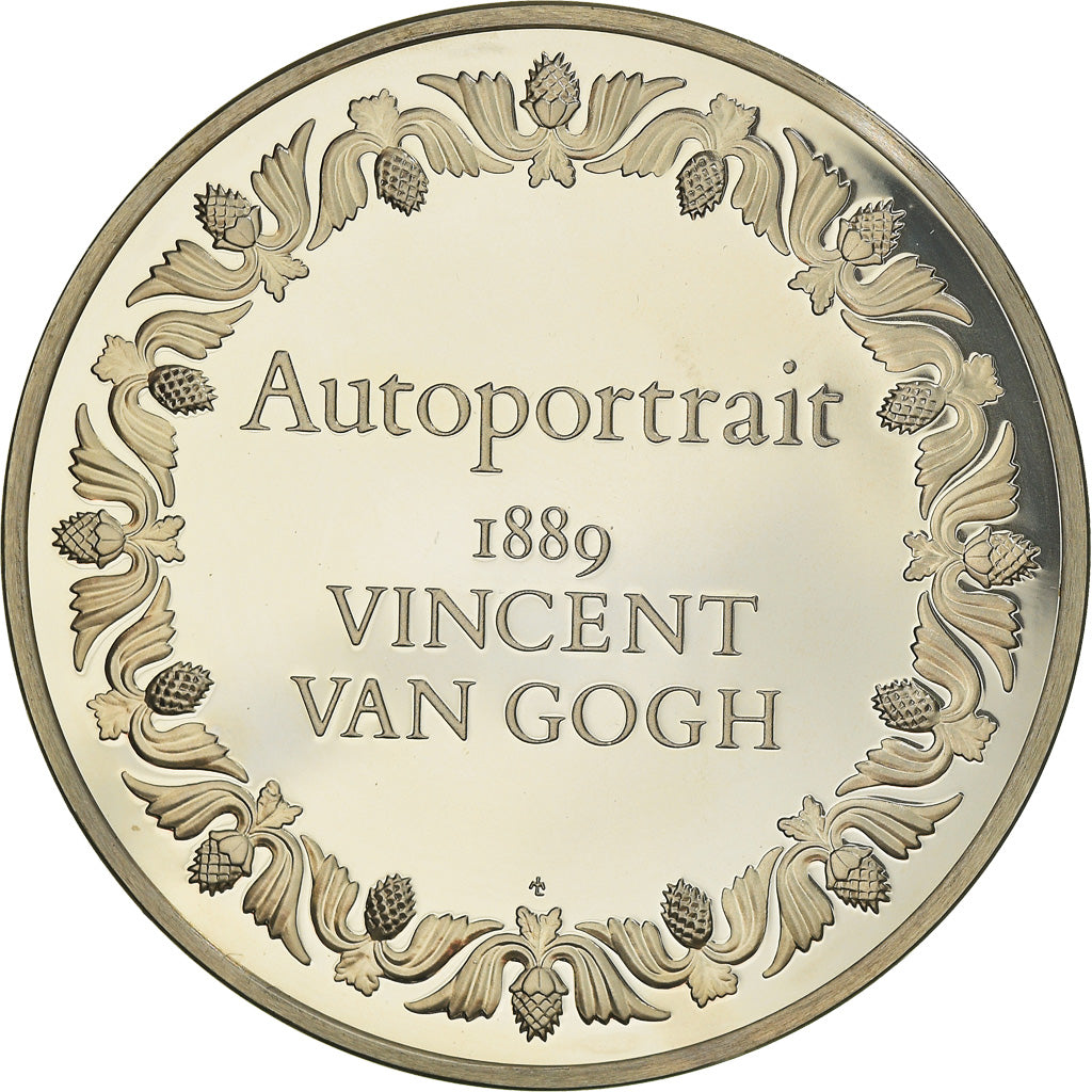 Francja, Medal, Piąta Republika Francuska, Autoportrait, Vincent Van Gogh