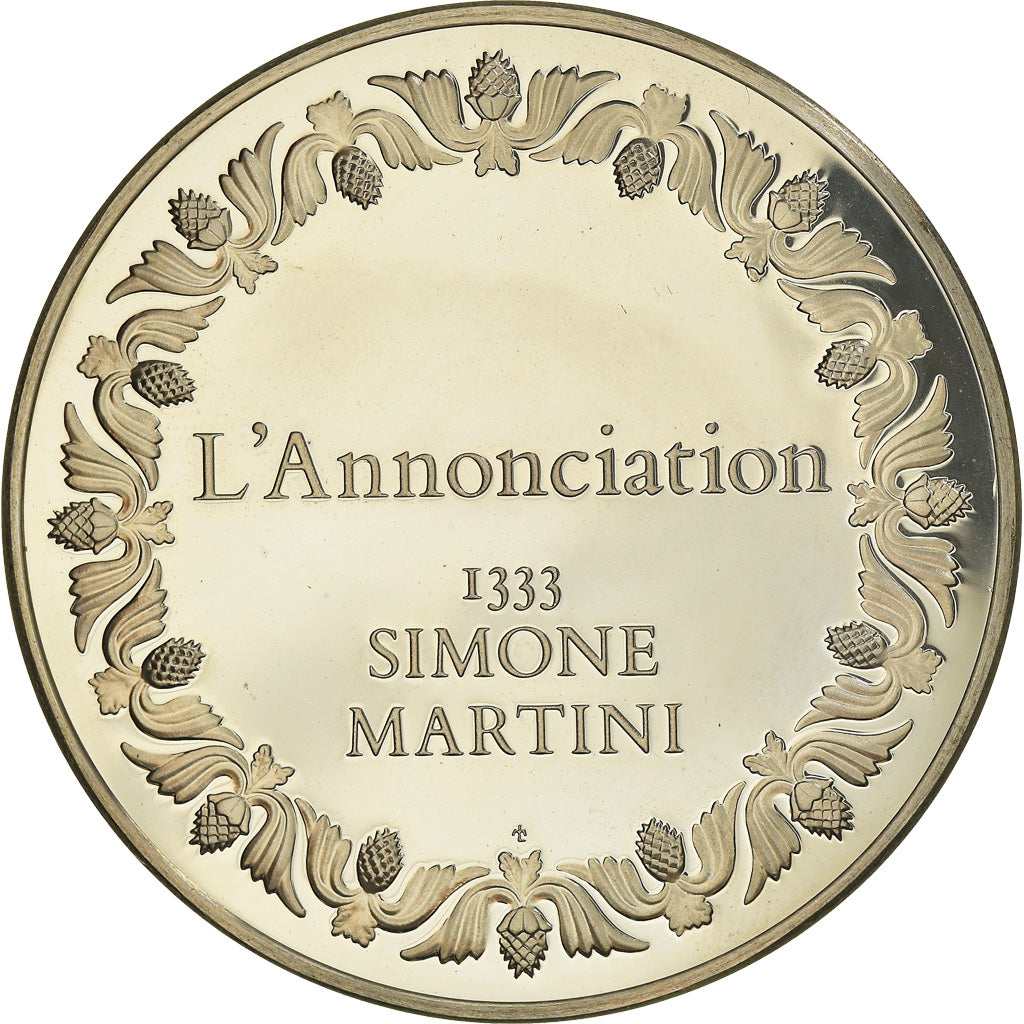 France, Médaille, French Fifth Republic, Peinture, L'Annonciation, Simone