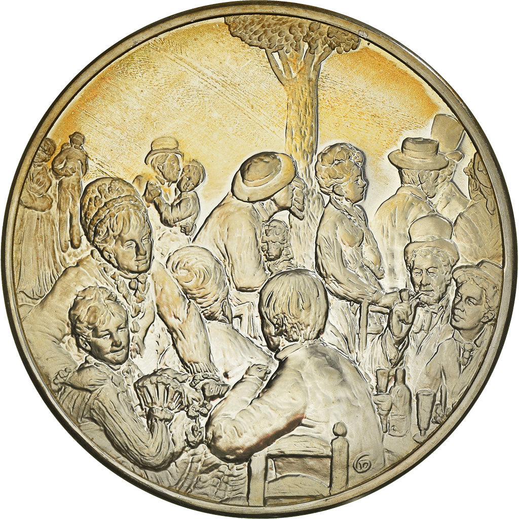 Francia, medalla, French Fifth Republic, Le Moulin de la Galette, Pierre-Auguste