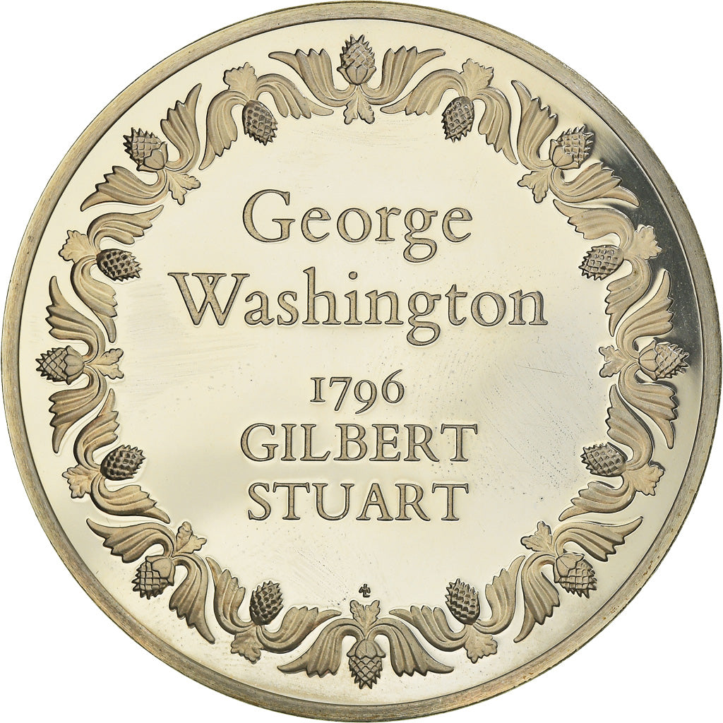 Frankreich, Medaille, French Fifth Republic, George Washington, Gilbert Stuart