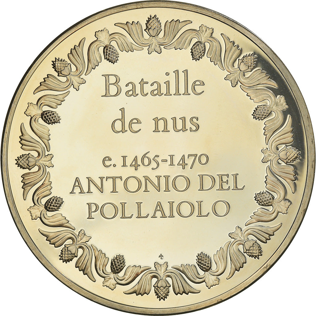 Francia, medalla, French Fifth Republic, Bataille de nus, Pollaiolo, Arts &
