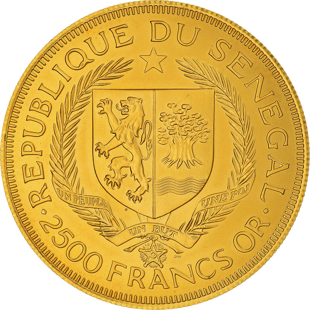 Moneta, Senegal, 2500 Francs, 1975, SPL+, Oro, KM:10