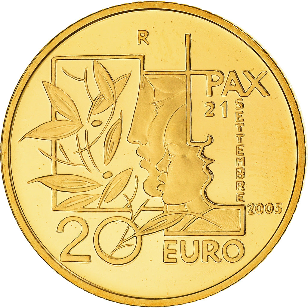 San Marino, 20 Euro, 2005, Rome, STGL, Gold, KM:470