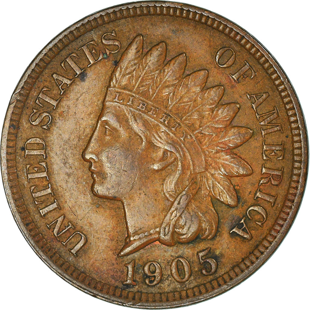 Coin, United States, Indian Head Cent, Cent, 1905, U.S. Mint, Philadelphia