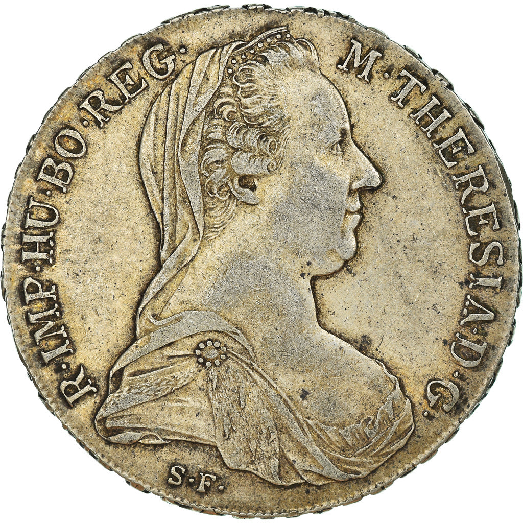 Monnaie, Autriche, Joseph II, Thaler, 1780, Vienne, Refrappe, TTB+, Argent