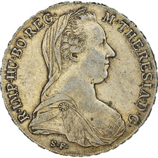 Monnaie, Autriche, Joseph II, Thaler, 1780, Vienne, Refrappe, TTB+, Argent