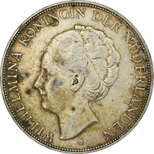 Coin, Netherlands, Wilhelmina I, 2-1/2 Gulden, 1930, VF(30-35), Silver, KM:165