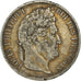 Moneda, Francia, Louis-Philippe, 5 Francs, 1833, Toulouse, BC+, Plata, KM:749.9