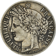 Moneta, Francja, Cérès, 5 Francs, 1849, Paris, VF(30-35), Srebro, KM:761.1
