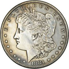 Coin, United States, Morgan Dollar, Dollar, 1881, U.S. Mint, San Francisco
