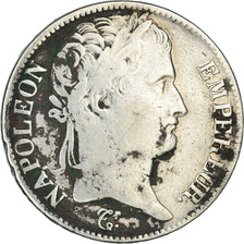 Moneta, Francia, Napoléon I, 5 Francs, 1814, Paris, MB, Argento, KM:694.1