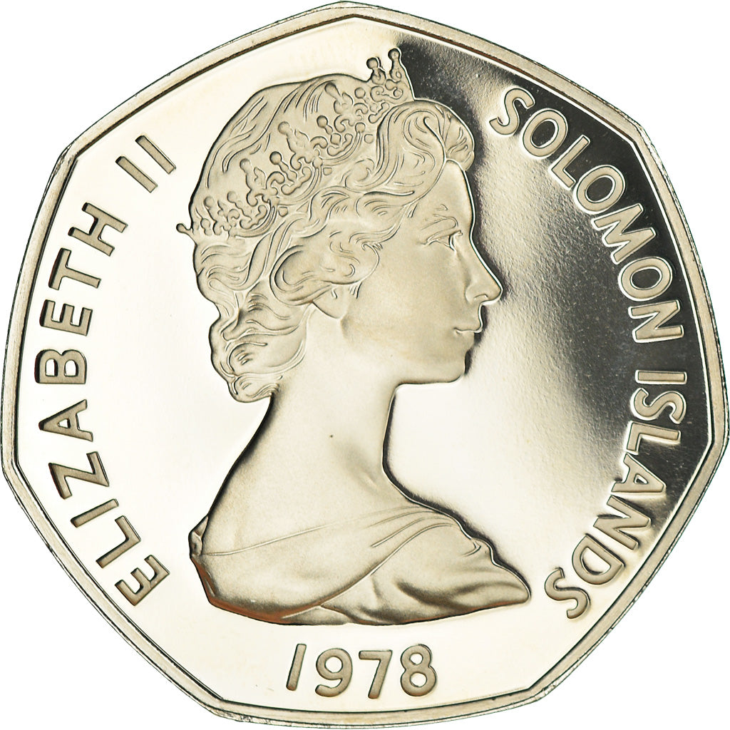 Coin, Solomon Islands, Elizabeth II, Dollar, 1978, Franklin Mint, U.S.A., Proof