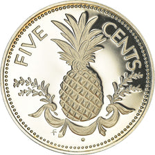 Coin, Bahamas, Elizabeth II, 5 Cents, 1976, Franklin Mint, U.S.A., Proof