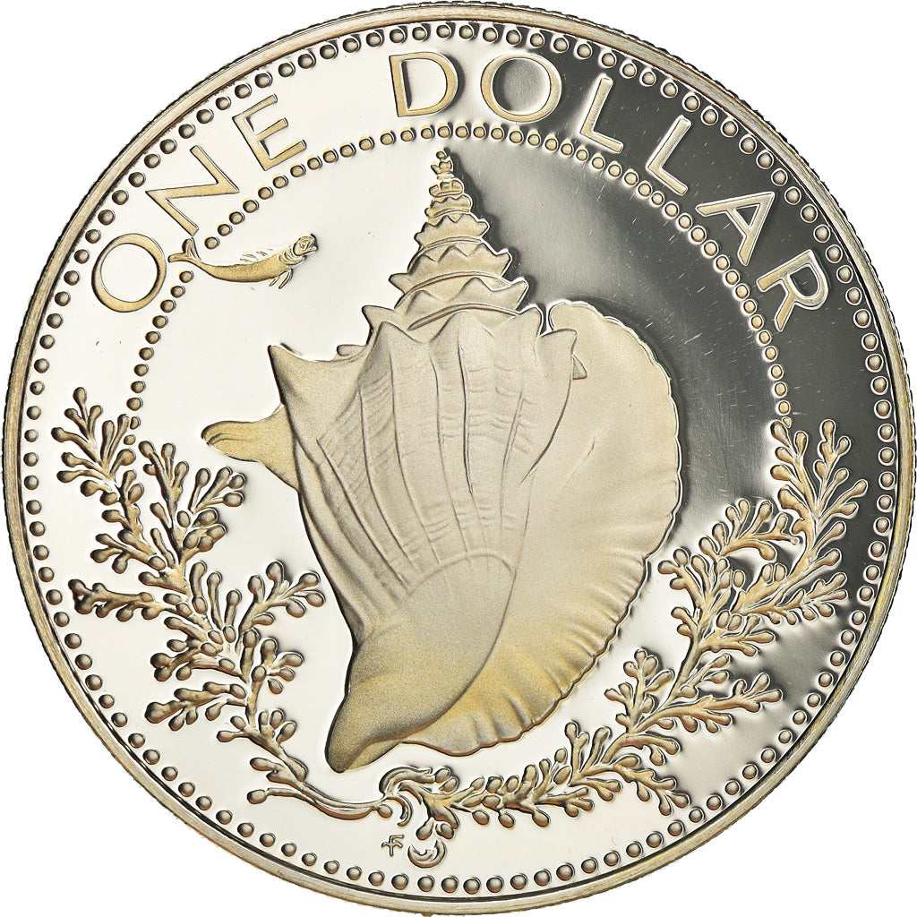 Coin, Bahamas, Elizabeth II, Dollar, 1976, Franklin Mint, U.S.A., Proof