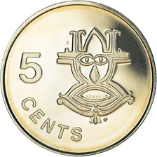 Moeda, Ilhas Salomão, 5 Cents, 1978, Franklin Mint, Proof, MS(65-70)