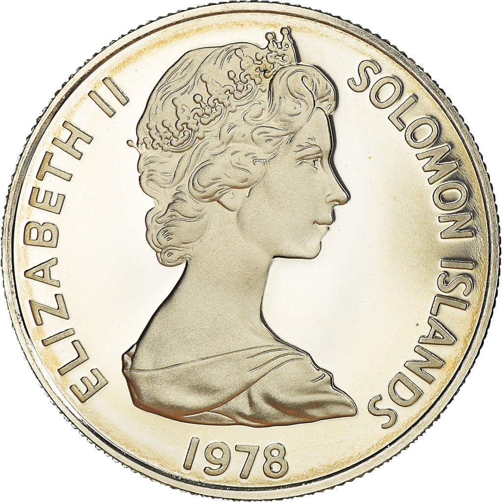 Coin, Solomon Islands, 5 Cents, 1978, Franklin Mint, Proof, MS(65-70)