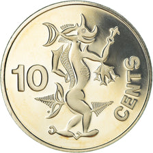 Coin, Solomon Islands, 10 Cents, 1978, Franklin Mint, Proof, MS(65-70)