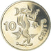 Coin, Solomon Islands, 10 Cents, 1978, Franklin Mint, Proof, MS(65-70)