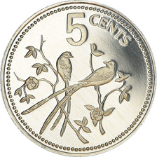 Coin, Belize, 5 Cents, 1979, Franklin Mint, Proof, MS(65-70), Aluminum, KM:47b