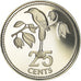 Moneda, Belice, 25 Cents, 1979, Franklin Mint, Proof, FDC, Cobre - níquel