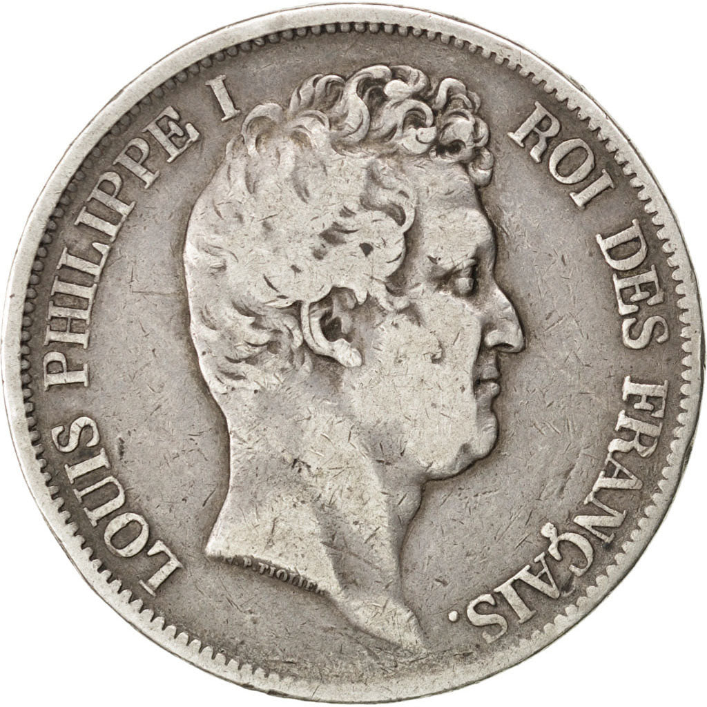 Francia, Louis-Philippe, 5 Francs, 1831, Rouen, MB, Argento, KM:736.2, Gadour...